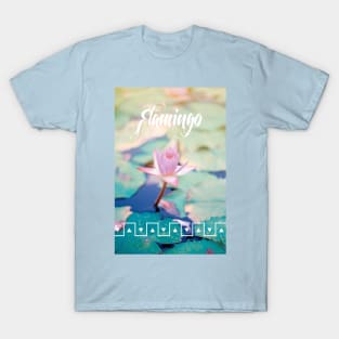 Flamingo Lotus Flower T-Shirt